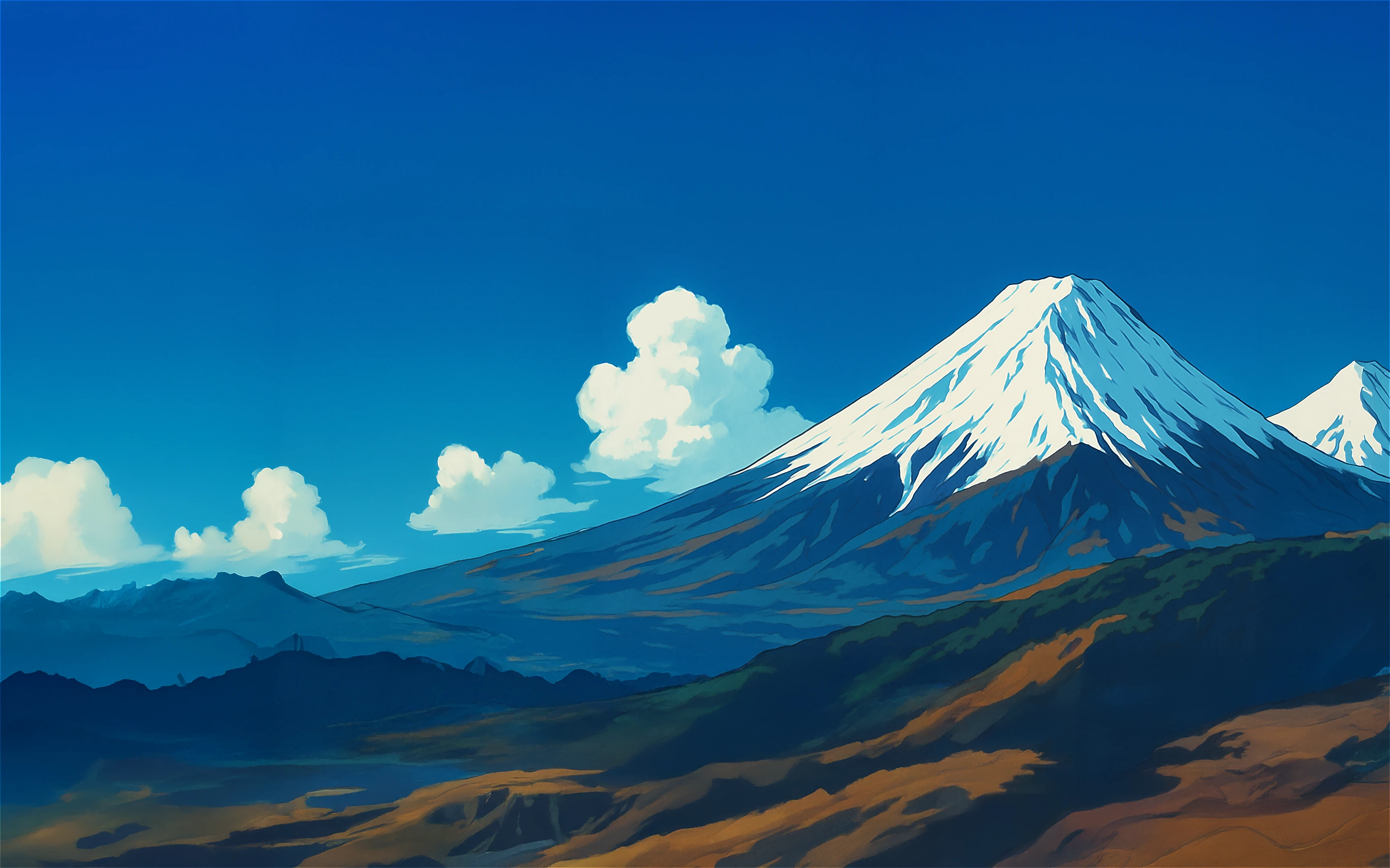 Sky and mountains background
