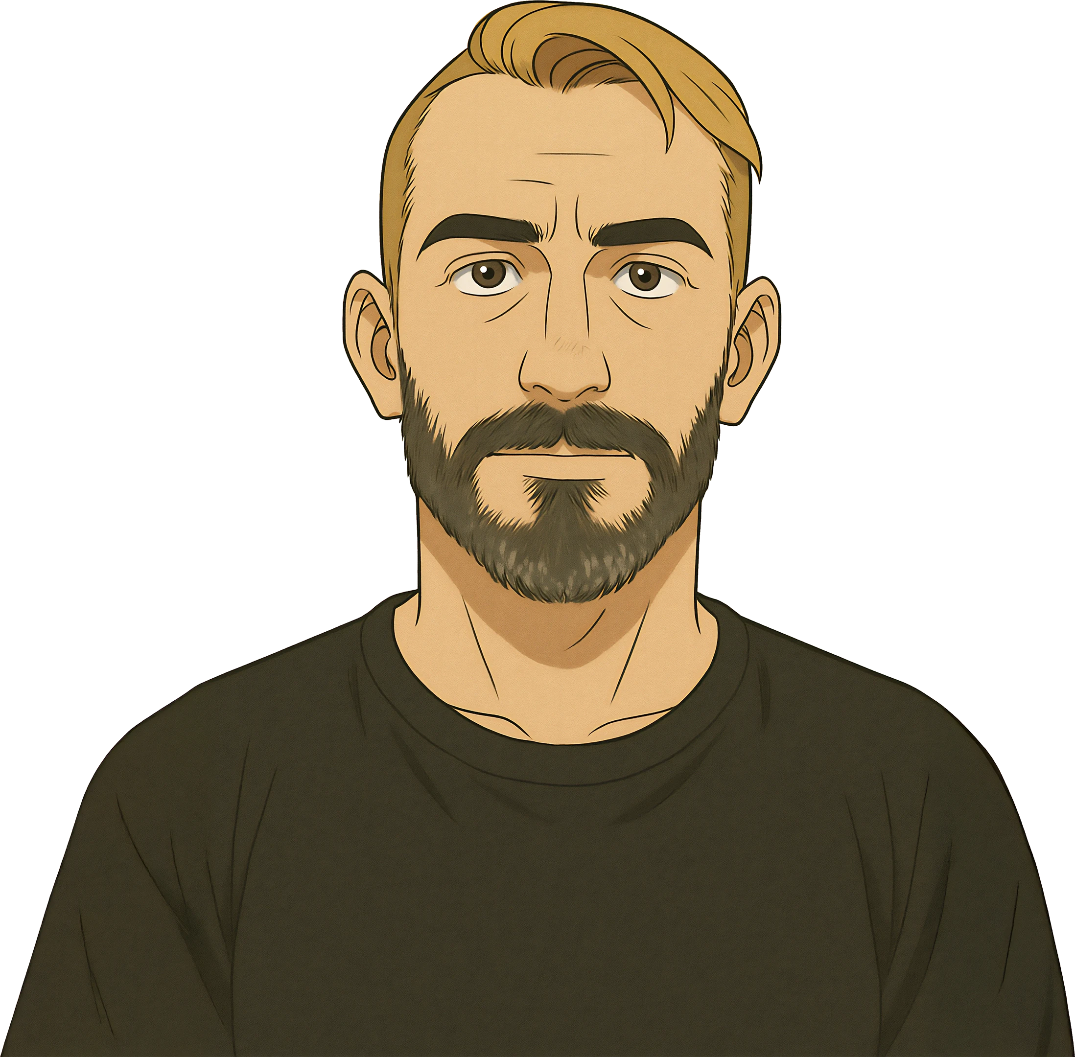 Portrait illustration of Tom Foster